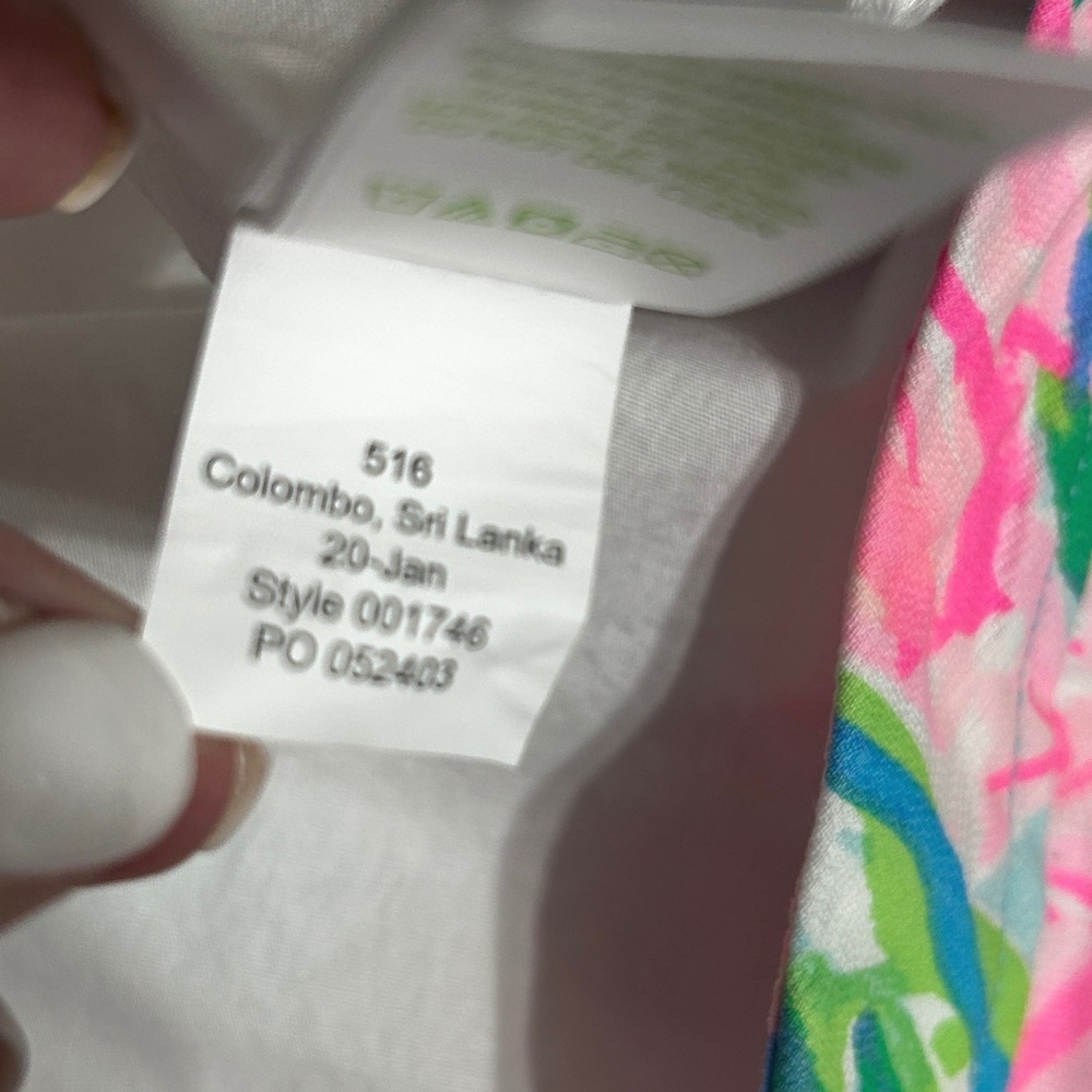 Lilly Pulitzer Skort 16 Splendor in the Sand Floral Scalloped Hem Preppy Resort - Picture 9 of 10